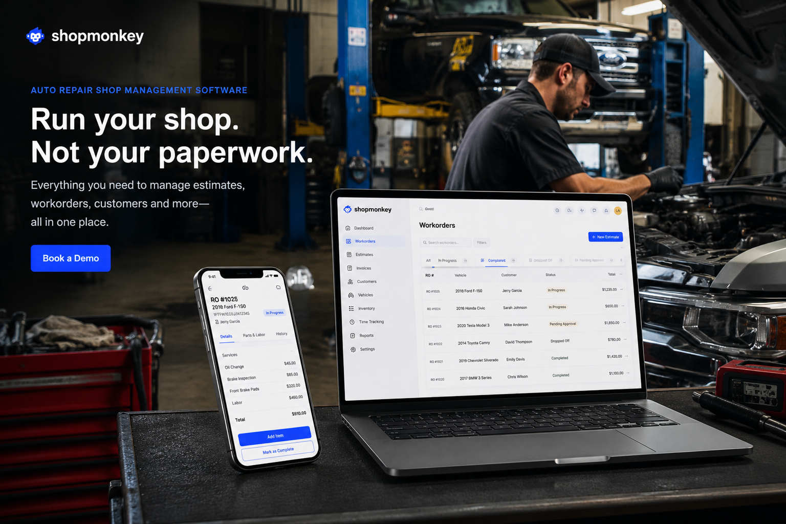 Shopmonkey product preview