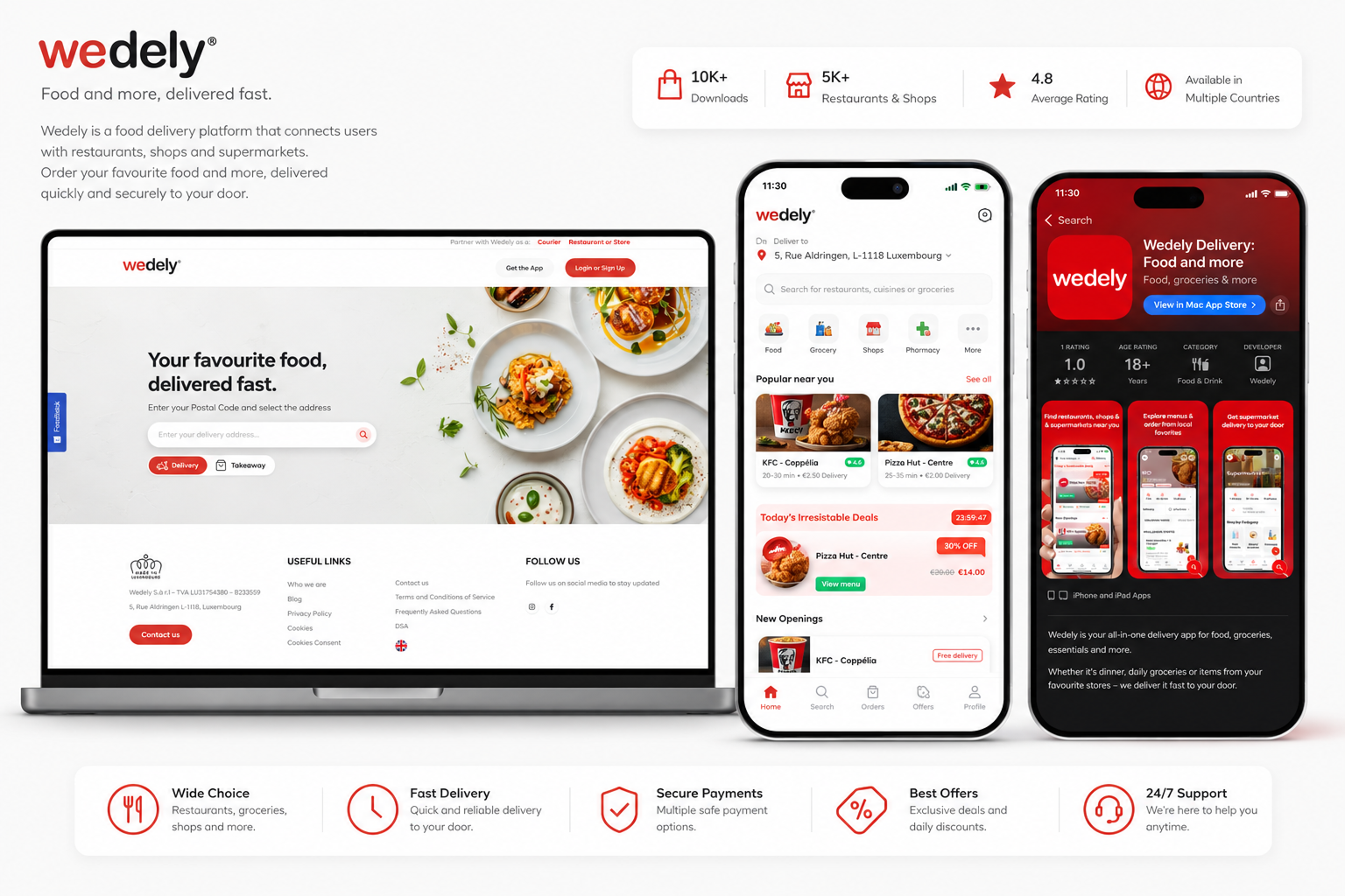 Wedely product preview